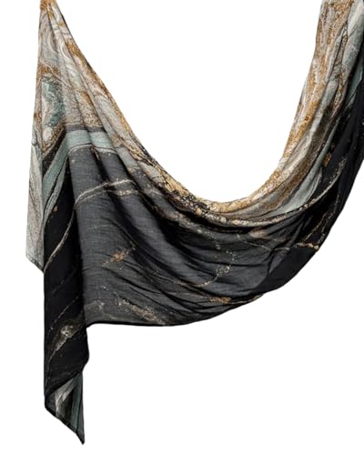 ZGMYC Watercolour Floral Printed Hijab Scarf for Women Soft Modal Cotton Instant Hijab Head Wraps Shawls Long Scarves - color: Color 33