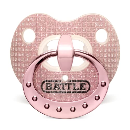 Battle Sports Binky Oxygen Football Mouthguard - Detachable Strap, Maximum Breathability, Works with Braces & No Boiling Required - color: Pink Diamond