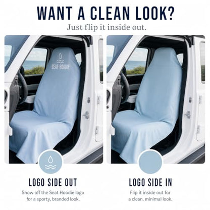 Car Seat Towel | Premium Microfiber Towel Seat Covers for Cars | Universal Fit & Machine Washable | Portable Car Seat Towel Cover After Gym, Yoga, Beach Grey - color: Grey
