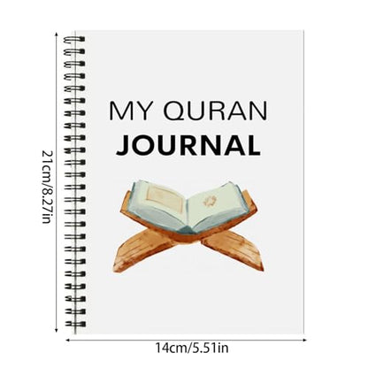 Quran Study Notebook Planner Twin Coil Binding Study Planner Quran Reading Tracking Journal for Scheduling Planning Paper Quran Journal