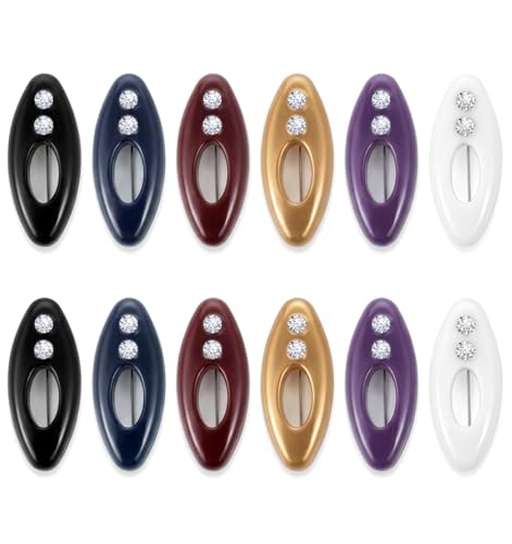 12 Pcs Hijab Pins for Women, Non-Slip Rustproof Colorful Plastic Scarf Clips, Muslim Women Hijab Pins Accessories for Hijabs, Shawls & Pashminas