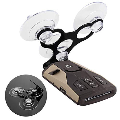 Windshield Suction Cup Mount Holder Compatible with Cobra Radar | Radar Detector Mount Compatible with Cobra RAD 450, 8-Band, ESD-6100, ESD-7000, XRS-9300, PRO-9780 and All Recent Models