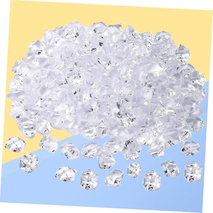 Happyyami 1set Creative Fish Tank Gravel Crystal Stones White Decorative Ornaments for Aquariums Flower Pots Landscape Decor Approx