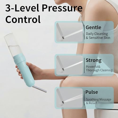 Portable Bidet for Travel,Personal Hygiene Sprayer Bottle for Women Men - color: Blue