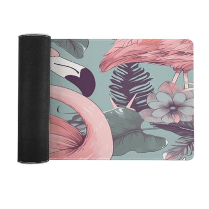 Large Size Gaming Mouse Pad Flamingo2 Desk Mat Non-Slip Base Waterproof Desktop Writing Pad for Office Home - color: Flamingo2, size: 30x80cm