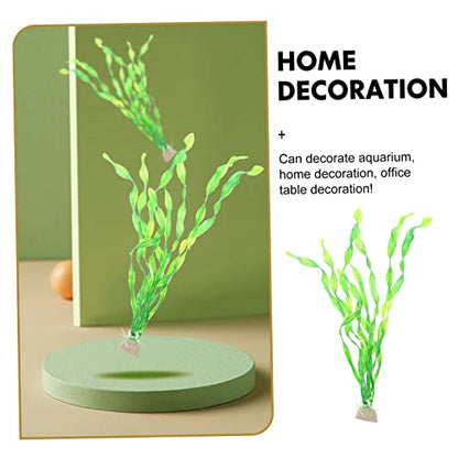 BESPORTBLE 10Pcs Realistic Underwater Kelp Grass Aquarium Landscape Props Fish Tank Water Plants Decor for Natural Fish Habitat and Home Desktop Decoration