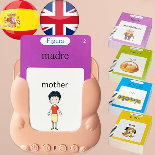 Talking Flash Cards Bilingual - Spanish English Flashcards Kids - color: Spanish