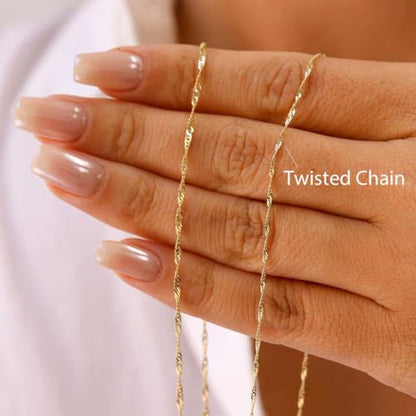 DayOfShe Name Necklace Personalized for Women, 18K Gold Plated Cuban Chain Necklaces Customized with Name as Christmas Girlfriend Gift - color: 1-Gold