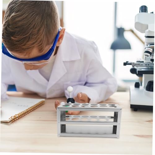 Zerodeko Holder Rack Slot Test Tube Stand for Tubes Easy to Clean for Laboratory Experiments and Sampling Needs