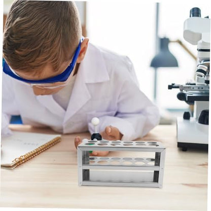Zerodeko Holder Rack Slot Test Tube Stand for Tubes Easy to Clean for Laboratory Experiments and Sampling Needs