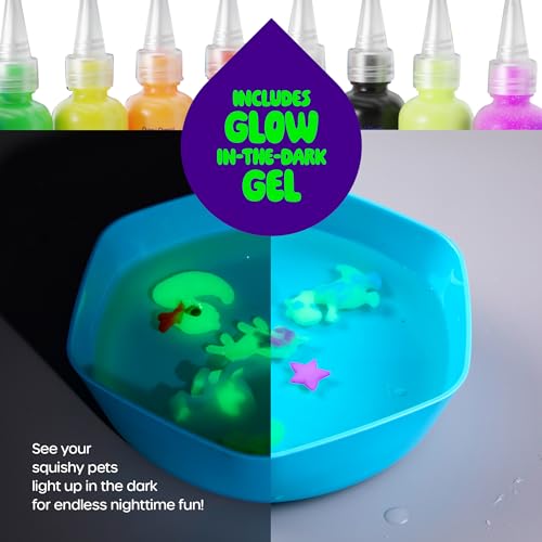 Magic Gel Water Pets Kit for Kids - Gifts for Kids - Squishy Maker Set | Craft for Kids - Gifts for Boys & Girls - Make Your Own Squishies Toys Crafts - Aqua Fairy Magic Elf Toy Kit - Birthday Gifts