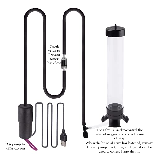 NestBasics Brine Shrimp Hatchery Kit - Artemia Eggs Incubator