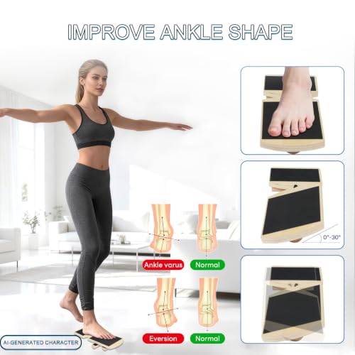 Ankle Balance Board and Foot Strengthener, Used for Physical Therapy Training for Sprains, Achilles Tendon Pain, and Plantar Fasciitis, Single-leg Balance Board With User Manual