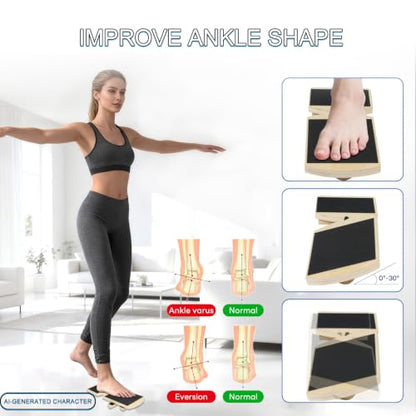 Ankle Balance Board and Foot Strengthener, Used for Physical Therapy Training for Sprains, Achilles Tendon Pain, and Plantar Fasciitis, Single-leg Balance Board With User Manual