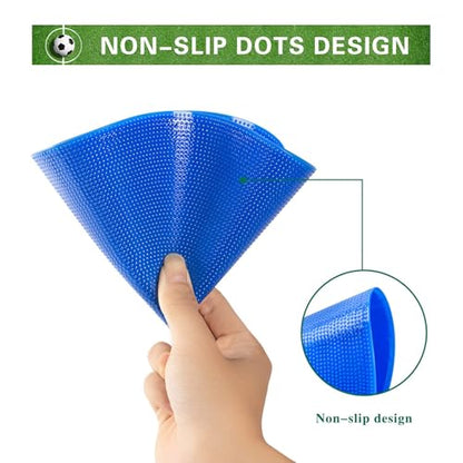 Non Slip Rubber Floor Markers 4 Inch 9 Inch 10 Inch | Multicoloured Poly Dots are suitable for football training and agility drills Marking positions in dance studios - style: 9inch 9pcs