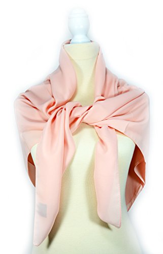 -Quality Shawl/Scarf Collection- (MADE IN TURKEY) - color: Plain Crepe Scarf/Shawl- Powder
