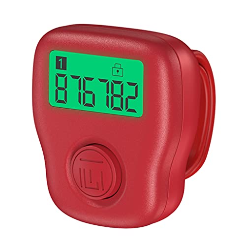 Finger Counter 6 Channels Digital Tasbih Tally Clicker with LED for Prayer Knitting Sports Gift Rechargeable