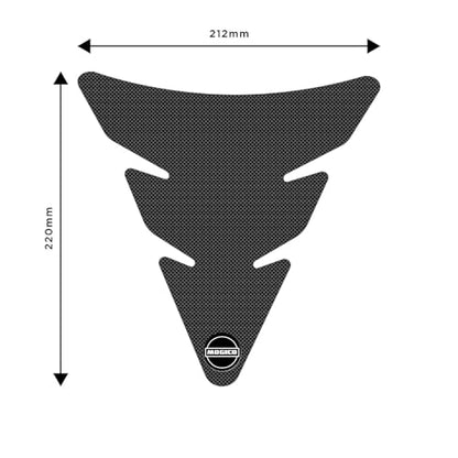 Motorcycle Accessories Centre Tank Pads/Anti-slip Pads/Traction Non-Slip Mats Fuel Tank Protection for Mogico (Black Fatboy) - size: Black Fatboy