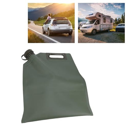 Agatige Fuel Bag for Gasoline, TPU Leakproof Portable Handheld Vehicle Oil Transfer Bag Gasoline Container for Drivers Motorcycles SUVs Road Trips (5L) - style: 5l