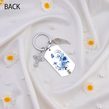 isiyu Christian Gifts for Women Religious Gifts for Men Spiritual Keychain Bible Verse Accessory for Everyday Carry Bag Decoration Faith Inspired Keychain