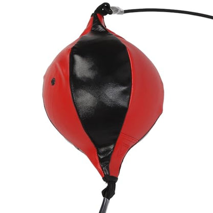 Generic Speed Bags for Boxing, Double End Bag Boxing with Adjustable Cord Inflator PU Leather Enhance Double End Punching Ball Boxing Training Equipment Double End Speed Boxing,