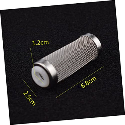 SUPVOX 3Pcs Stainless Steel Fish Tank Cover Inlet Net for Aquarium White Prevents Debris Protects Young Fish and Shrimp Freshwater Environments