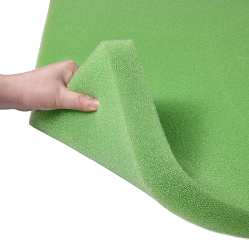 Bio Filter Foam Sponges, 20"x20"x1.6" 35PPI Filter Media Pad,Cut-to-Size Foam for Aquarium Fish Tank - size: (20"x20"x1.6"(35PPI)