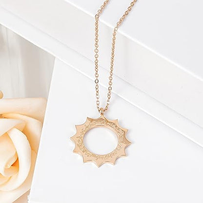 With Hardship Comes Ease | Women Calligraphy Necklace Arabic Calligraphy Necklace Stainless steel 18K Gold Plated Pendant Gift - color: Silver color, size: 16 inch