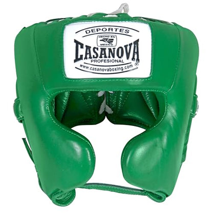 Casanova Boxing® Headgear Cheek Guard Protection for Men Woman - Boxing, Martial Arts, MMA, Kickboxing, Muay Thai, Contact Sport, Sparring, Training - Green