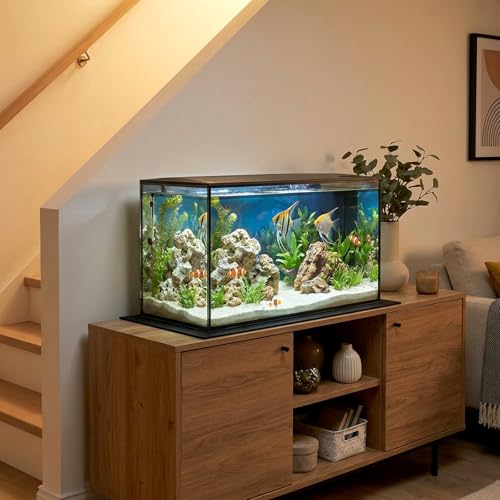 15 x 23 Inch Fish Tank Pad, Aquarium Leveling Mat, Black | Water-Resistant Surface, Easy to Cut, Helps Cushion the Tank Base, Suitable for Aquariums and Terrariums - color: Black, size: 15 x 23in
