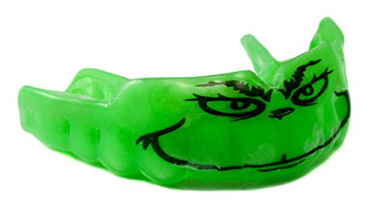 Impact Mouthguard Boxing, MMA, Muay Thai Sports Mouthguards for Youth Adults, Professional Custom-Fit, Fuddy-Duddy - color: Green