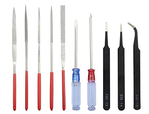 Professional 23 PCS Model Tools Kit Modeler Basic Tools Craft Set Hobby Building Tools Kit for Gundam Car Model Building Repairing and Fixing(K)