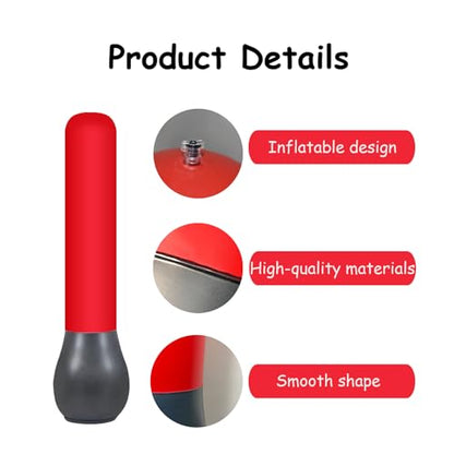 TNZMART 5 FT Inflatable Football Training Dummy and Boxing Dummy Self Righting Tackling Mannequin for Soccer Free Kick Wall Basketball Defender Reusable Practice Equipment