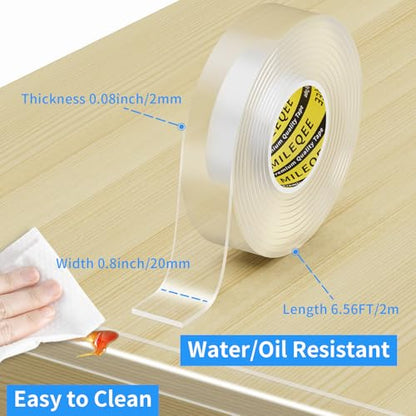 Clear Edge Protector Strip,2Pack x 0.8in x 6.56FT | 2mm thick，Sharp Edge Wrap Cover Tape, Self Adhesive Protective Bumper Guards for Cabinet Door Desk Bed Furniture Waterproof - size: 2 Pack x 0.8in x 6.56FT