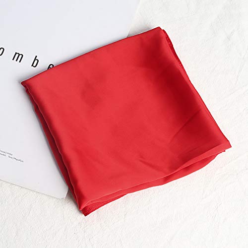 Glamorstar Satin Neck Scarf 6 Packs Square Handkerchief for Women - color: 6 Packs - Red