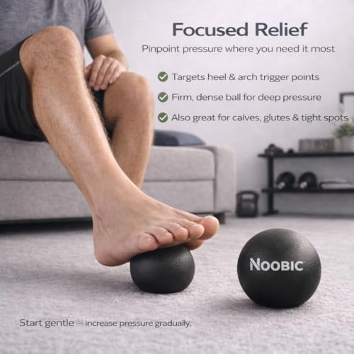 Plantar Fasciitis Night Splint, Foot Roller & Lacrosse Ball for Tension Relief, Foot Pain Relief Heel Spur, Arch Pain, Achilles Tendonitis, Comfortable and Gentle Foot Brace Men and Women (M) - size: Medium