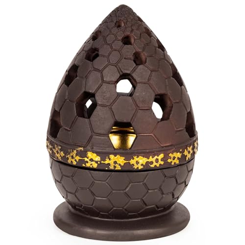 Incense Burner Holder, Bakhoor Frankincense Charcoal Censer Resin Stand, Ideal for Aromatherapy Yoga Spa, Home Christian Church Decor (Coffee) - color: Coffee