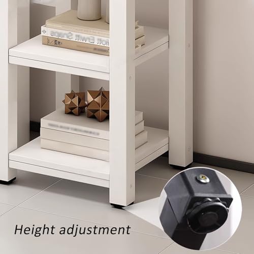 Robot Vacuum Cleaner Storage Rack,Robot Vacuum Stand Rack with Storage Cabinet, Multi-Functional Sweeping Robot Holder, Floor-Standing Organizer with Slate Top, Ideal for Fish Tank & Home Us