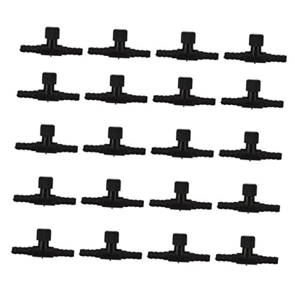 ABOOFAN 30pcs Shape Connector Adapter for Oxygen Tubing Easy Installation for Fish Tanks and Aquariums Airflow for Air Pumps and Stones