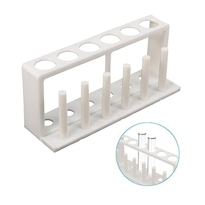 Zerodeko 3pcs Plastic Test Tube Holder Rack for Water Quality Testing Organizer - Design for School Laboratories and Aquarium Use