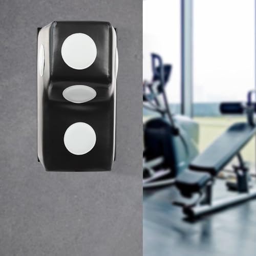 Wall Boxing Punching Pad, Wall Mount Uppercut Boxing Heavy Bag - color: Black +White