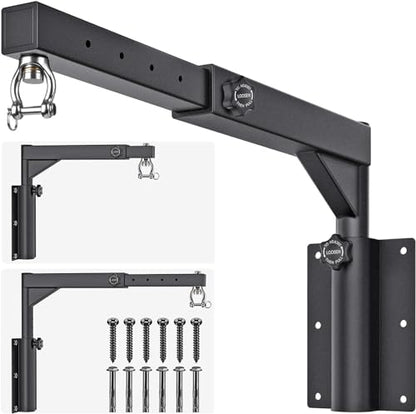 BeneLabel Wall Mount Heavy Bag Hanger, Heavy Duty Punching Bag Stand, Boxing Bag Bracket for Home Gym Indoor Outdoor, 800 LB Capacity - color: 13-17" Height Adjustment