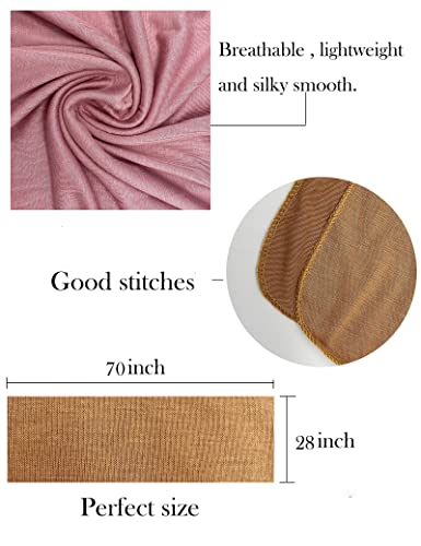Txmout Premium Jersey Hijabs for Women - Cotton Muslim Scarfs - color: Nude