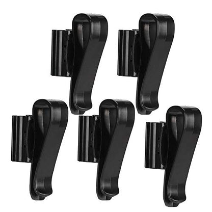 5PCS Aquarium Water Pipe Fixing Clip Fish Tank Mounting Clip Water Pipe Hose Holder Water Change Tool Holder Clip Multifunction Adjustable Clamp for Fish Tank Aquarium (Black) - color: Black