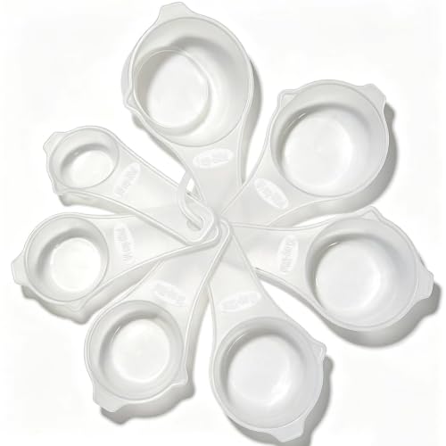 7 PCS Measuring Cups Set, BPA Free - color: Translucent, size: 7 Cups