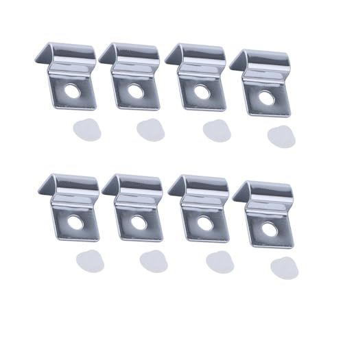 Leadigol 8PCS Fish Tank Brackets,Glass Lid Clips Aquarium Cover Holder Aquarium Cover Holder Replacement Support Holder