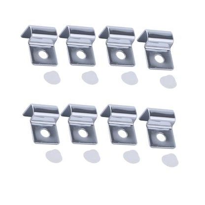 Leadigol 8PCS Fish Tank Brackets,Glass Lid Clips Aquarium Cover Holder Aquarium Cover Holder Replacement Support Holder
