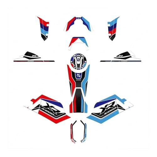 Motorcycle Protective Sticker Tank Pad Stickers Kit Shell Sticker Decals Kit Accessories for B&MW S1000XR 2024 Tank Protector Decals - size: Color-i