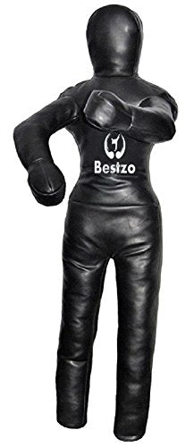 Bestzo MMA Martial Arts Brazilian Grappling Dummy Black Standing Position - Unfilled - size: 48 inches (4 ft)