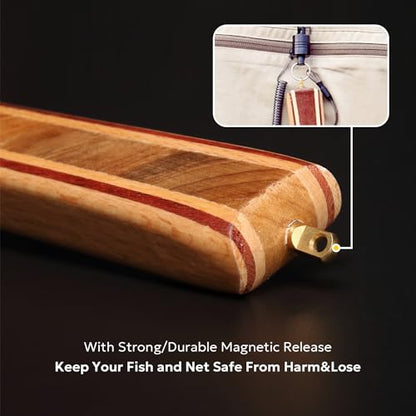 SF Fly Fishing Landing Net Soft Rubber Mesh Trout Net Catch and Release Net - style: Square Head Combo a
